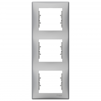 Декоративна рамка 3 елемента вертикална алуминий