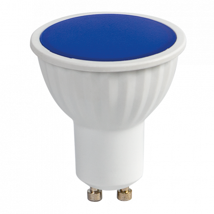 LED лампа луничка 5W, GU10, 220-240V AC, синя светлина