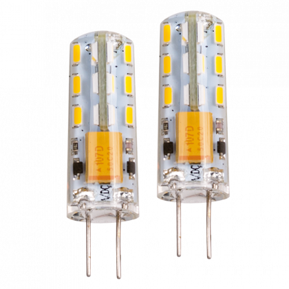 LED лампа 2W, G4, 4200K, 12V DC, неутрална светлина, 1 бр. / блистер