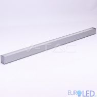 LED Линейно Осветление SAMSUNG ЧИП - 40W Висящо  Сиво Тяло 4000К 1200x50x65mm