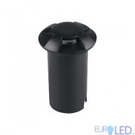 1W LED Осветител за Стъпала Черен Четирипосочен 6500К