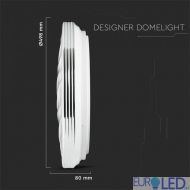 40W LED Плафон Дистанционно 3 в 1 Димиращ Кръг Вълни