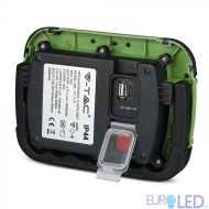 20W LED Прожектор SAMSUNG Чип Презаредим USB + SOS Функция IP44 4000K