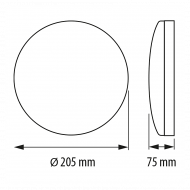 Стъклена плафониера, кръг S33, Е14, 220V-240V AC, IP20