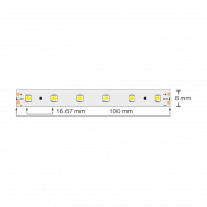 Професионална LED лента 4.8W/m, 2700K, 24V DC, 60LEDs/m, SMD3528