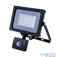 20W LED Прожектор Със Сензор  SAMSUNG ЧИП  Черно Тяло 4000К
